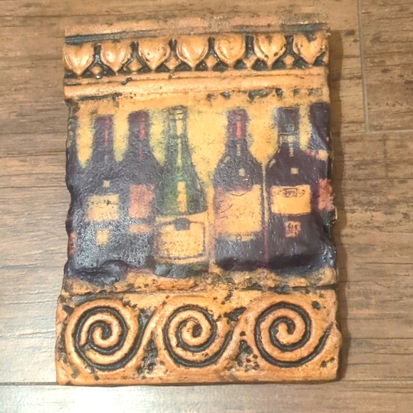 Kurtz Design Stone Decor Home Garden Wall Plaque Signed - Picture 1 of 8